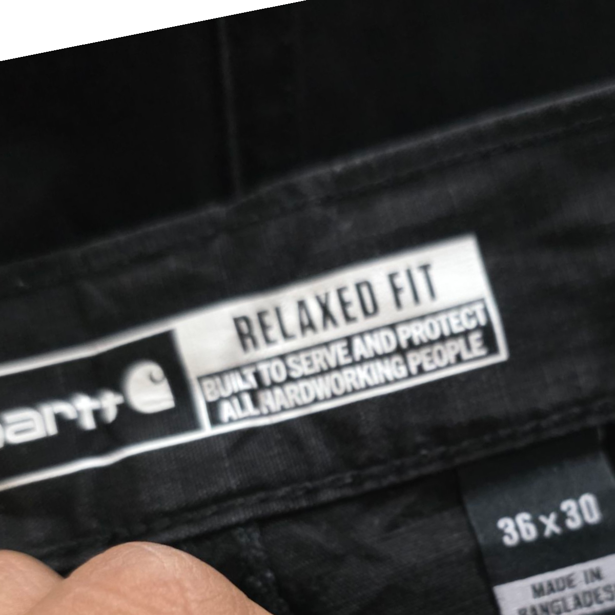 Pantalon Carhartt 36x30 Relaxed Fit Negro
