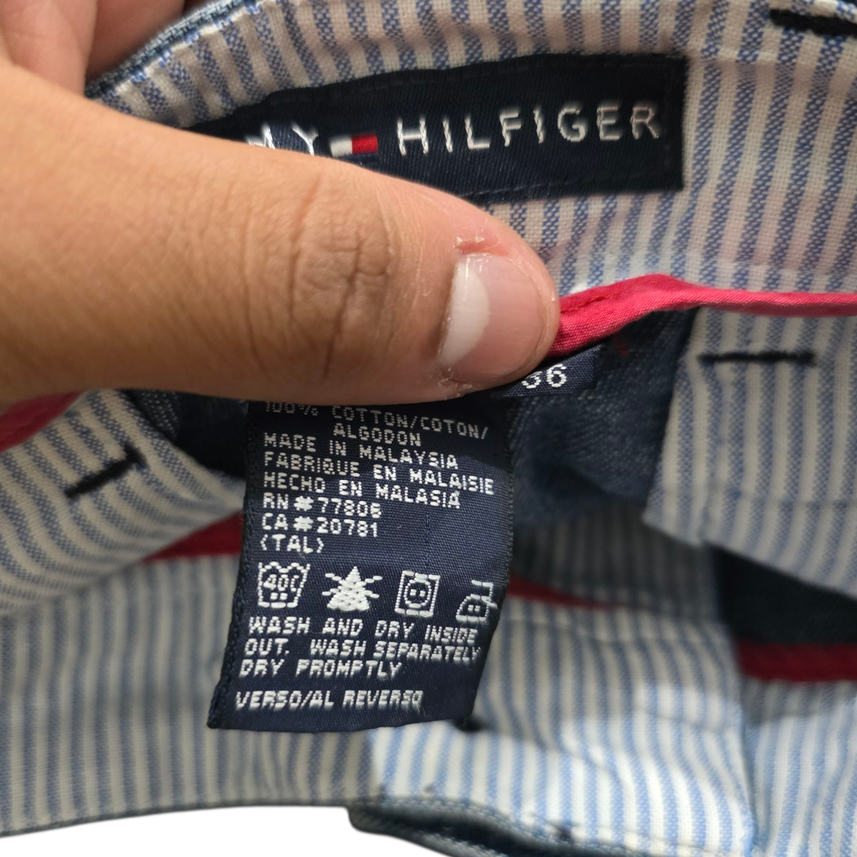 Bermuda Mezclilla Tommy Hilfiger Talla 36 Azul
