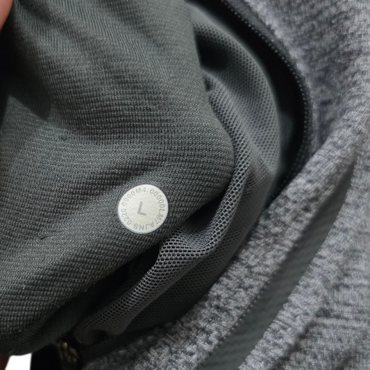 Short Lululemon Grande L Gris Con Malla