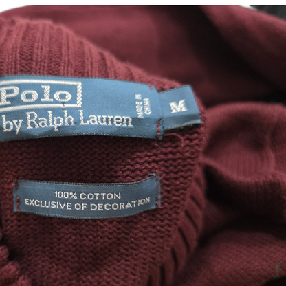 Sueter Ralph Lauren Mediana M Vino Pony Verde