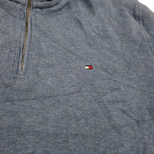Sueter Tommy Hilfiger Mediano M Azul Cierre