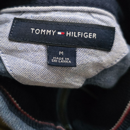 Sueter Tommy Hilfiger Mediano M Azul Cierre