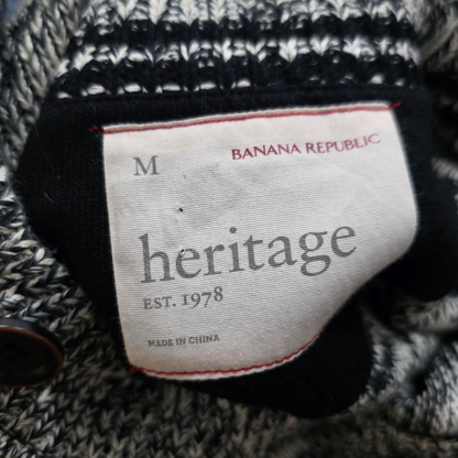 Sueter Botones Banana Republic Mediano M Gris