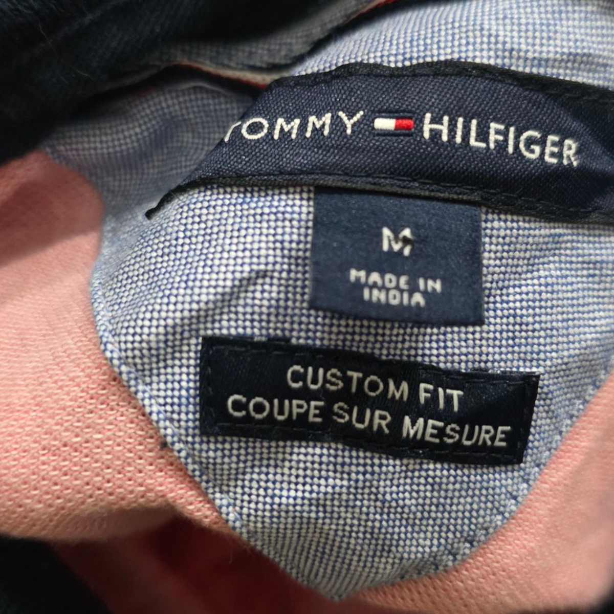 Playera Polo Tommy Hilfiger Mediana M Rosa Y Azul