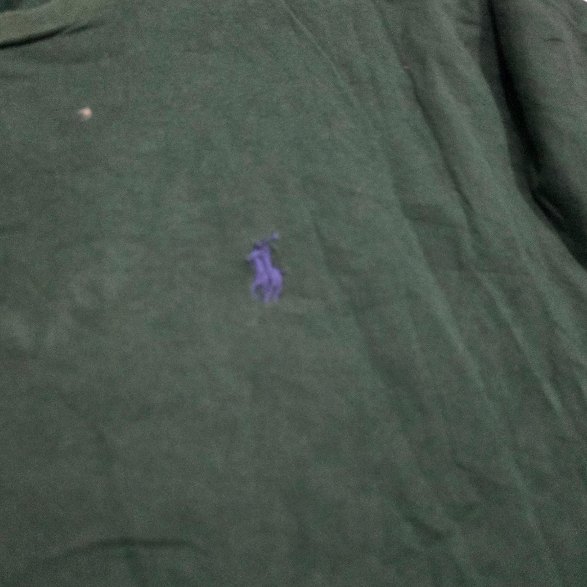 Playera Ralph Lauren Mediana M Verde Pony Morado