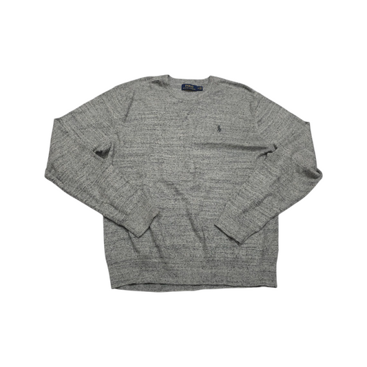 Sueter Ralph Lauren Mediana M Gris Pony Gris Cuello Redondo