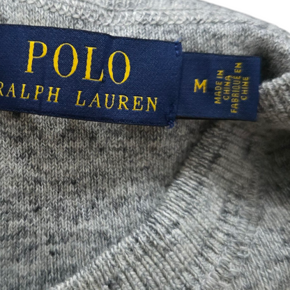 Sueter Ralph Lauren Mediana M Gris Pony Gris Cuello Redondo