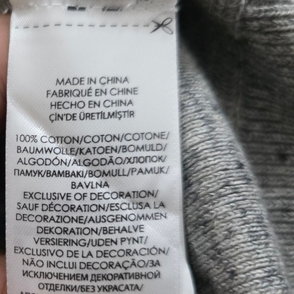 Sueter Ralph Lauren Mediana M Gris Pony Gris Cuello Redondo