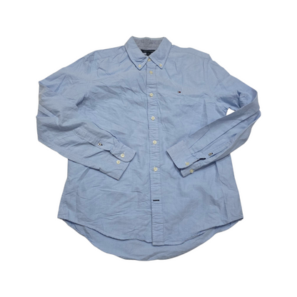 Camisa Tommy Hilfiger Mediana M Custom Fit Azul Claro