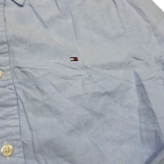Camisa Tommy Hilfiger Mediana M Custom Fit Azul Claro