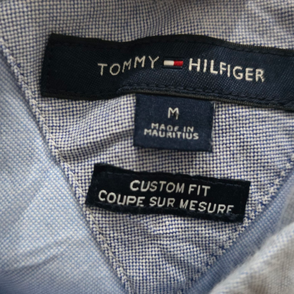 Camisa Tommy Hilfiger Mediana M Custom Fit Azul Claro