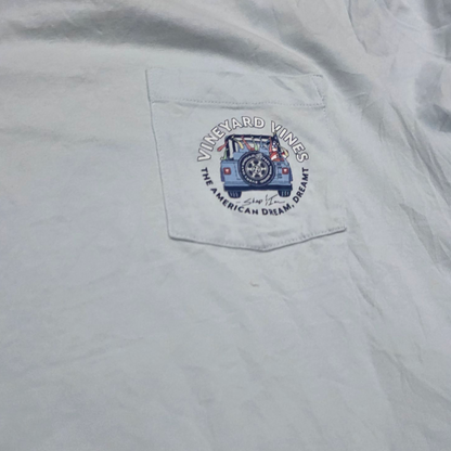Playera Vineyard Vines Jeep Mediana M Azul Claro