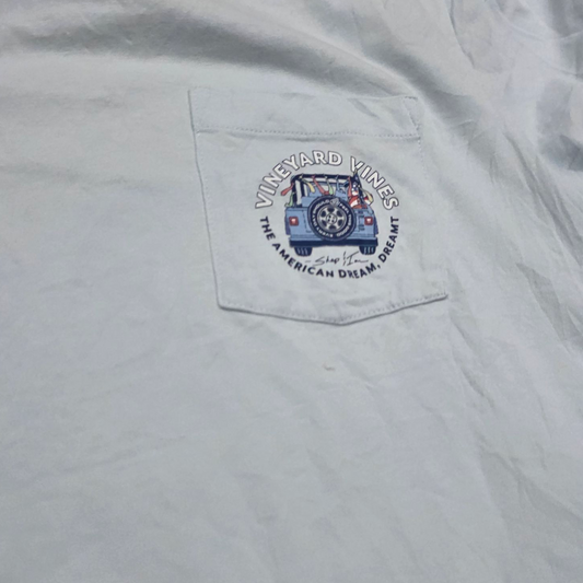Playera Vineyard Vines Jeep Mediana M Azul Claro