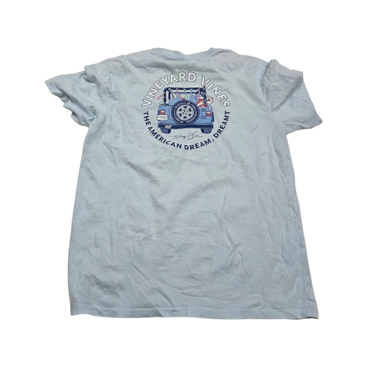 Playera Vineyard Vines Jeep Mediana M Azul Claro