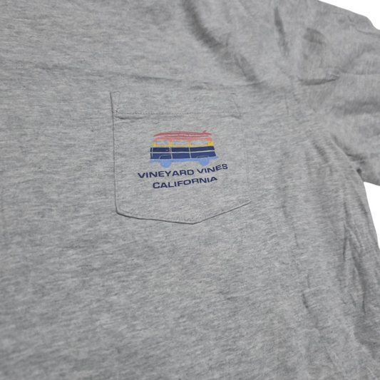Playera Vineyard Vines California Mediana M Gris