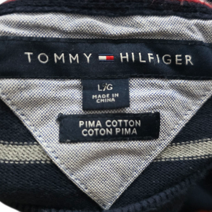 Sueter Tommy Hilfiger Grande L Azul Lineas