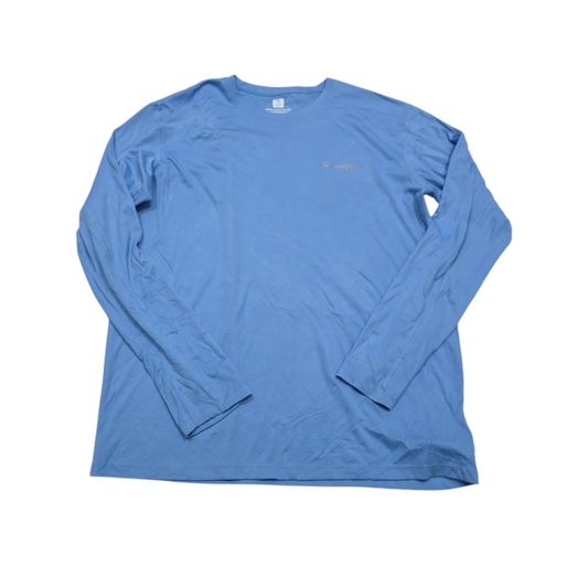 Playera Manga Larga Columbia Grande L Azul Claro Omni Freeze