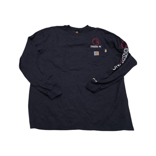 Playera Manga Larga Carhartt Cat 2 Grande L Azul