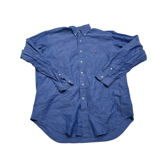 Camisa Yarmouth Ralph Lauren Grande L Azul Pony Colores (Usado)