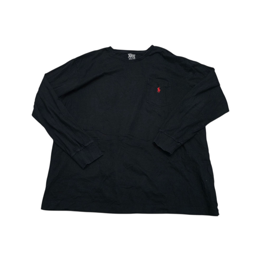 Playera Manga Larga Ralph Lauren Xgrande Xl Negro Pony Rojo