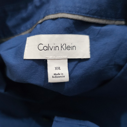 Camisa Manga Corta Calvin Klein Xxl Azul