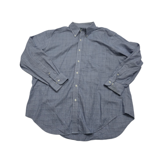 Camisa Ralph Lauren 2xl 18 34-35 Classic Fit azul cuadro