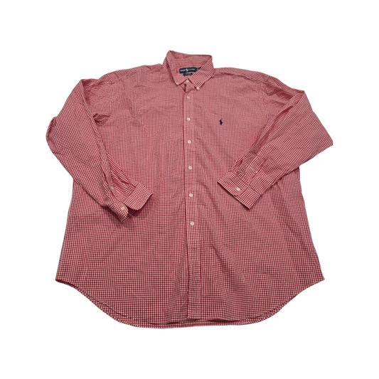 Camisa Ralph Lauren Xxl Cuadros Rojo Y Blanco