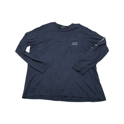 Playera Manga Larga Vineyard Vines Xxl Azul Deslavado