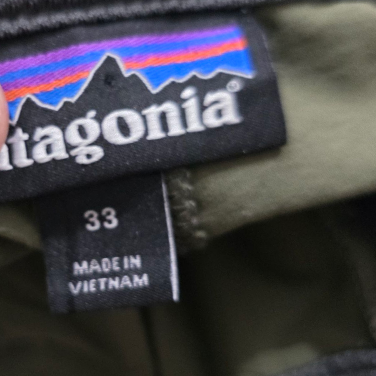 Pantalon Recto Patagonia Talla 33 Verde (Usado)