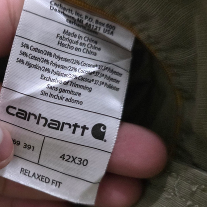 Pantalon Convertible Relaxed Fit Carhartt 42x30 Verde