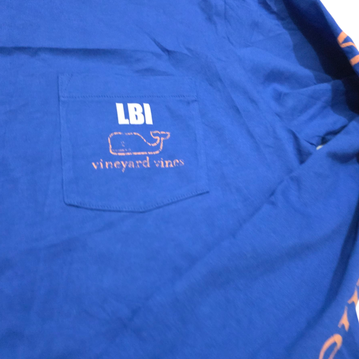 Playera Vineyard Vines Xchico Xs Manga Larga Azul