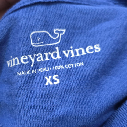 Playera Vineyard Vines Xchico Xs Manga Larga Azul