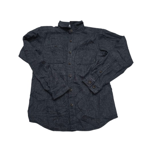 Camisa Columbia Chico S Gris Oscuro