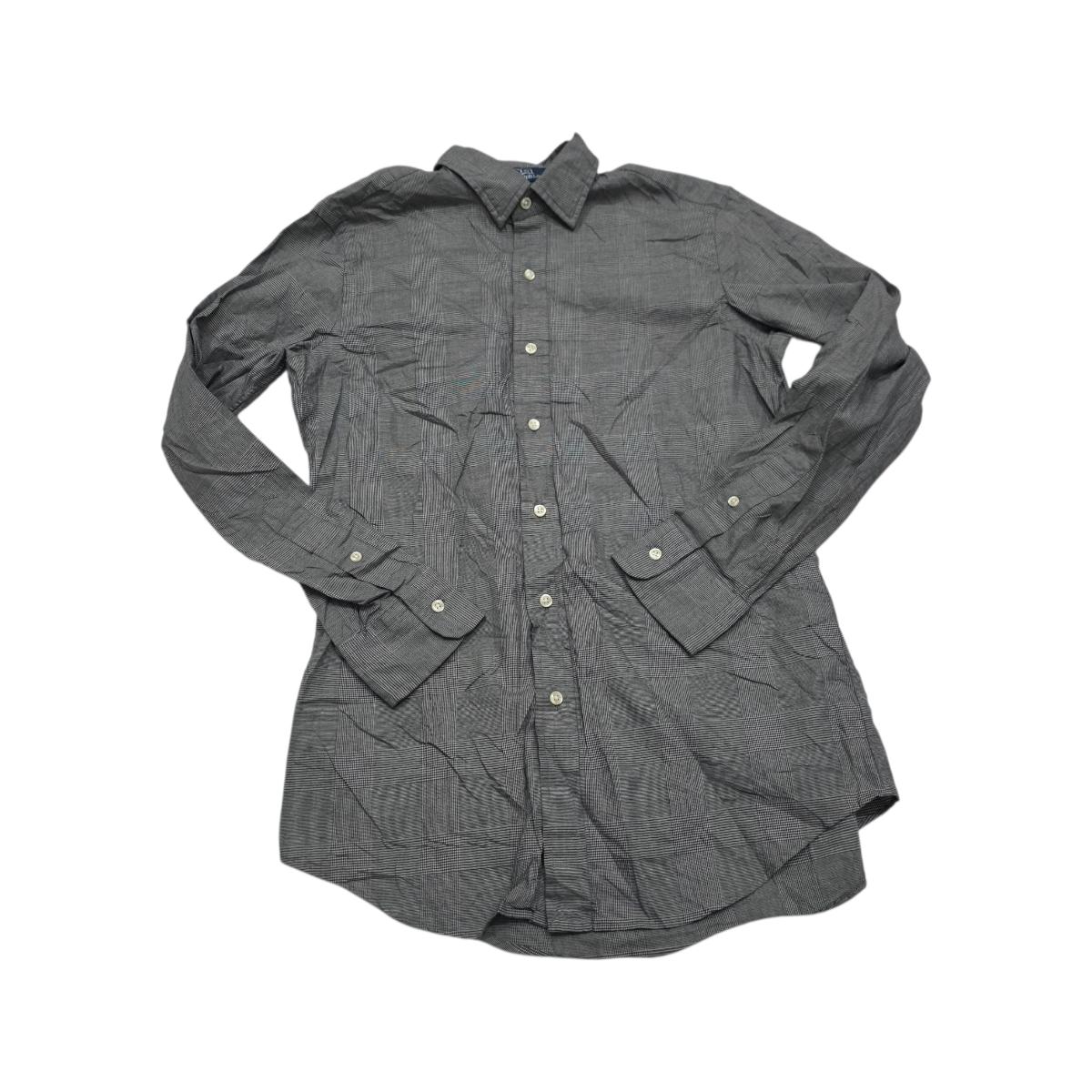 Camisa Ralph Lauren Chico S Blanco Y Negro Classic Fit