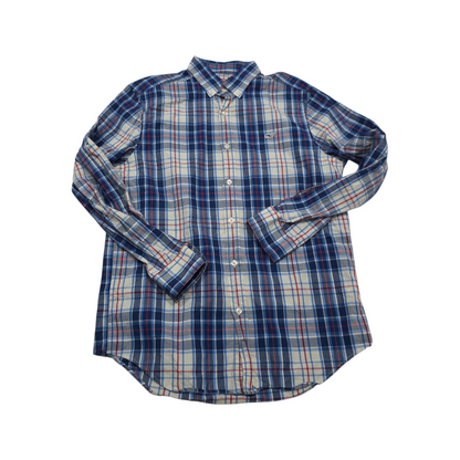 Camisa Vineyard Vines Whale Shirt Mediana M Cuadro Azul