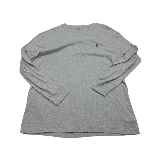 Playera Manga Larga Ralph Lauren Xgrande Xl Gris Classic Fit