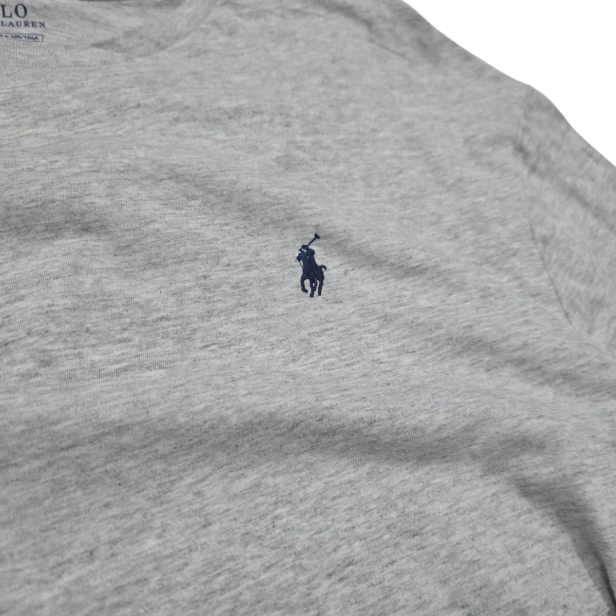 Playera Manga Larga Ralph Lauren Xgrande Xl Gris Classic Fit