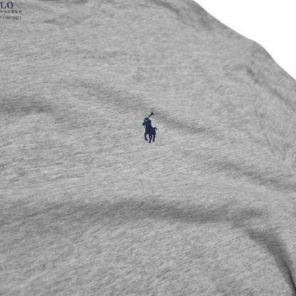 Playera Manga Larga Ralph Lauren Xgrande Xl Gris Classic Fit