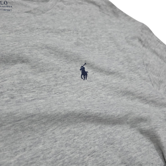 Playera Manga Larga Ralph Lauren Xgrande Xl Gris Classic Fit