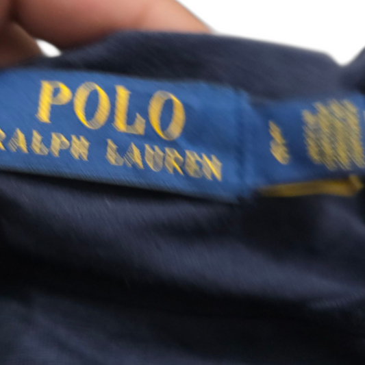 Playera Ralph Lauren Grande L Azul Letras
