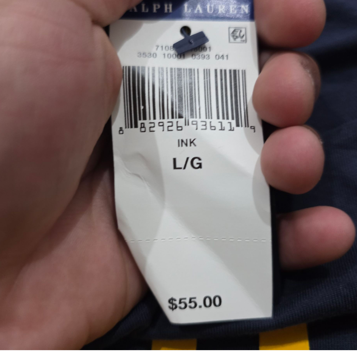 Playera Ralph Lauren Grande L Azul Letras