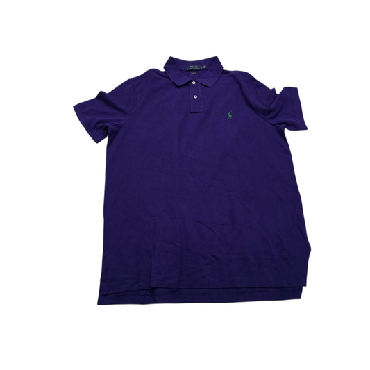 Playera Polo Ralph Lauren Grande L Morada Pony Verde