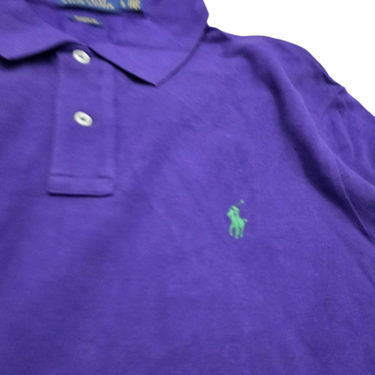 Playera Polo Ralph Lauren Grande L Morada Pony Verde