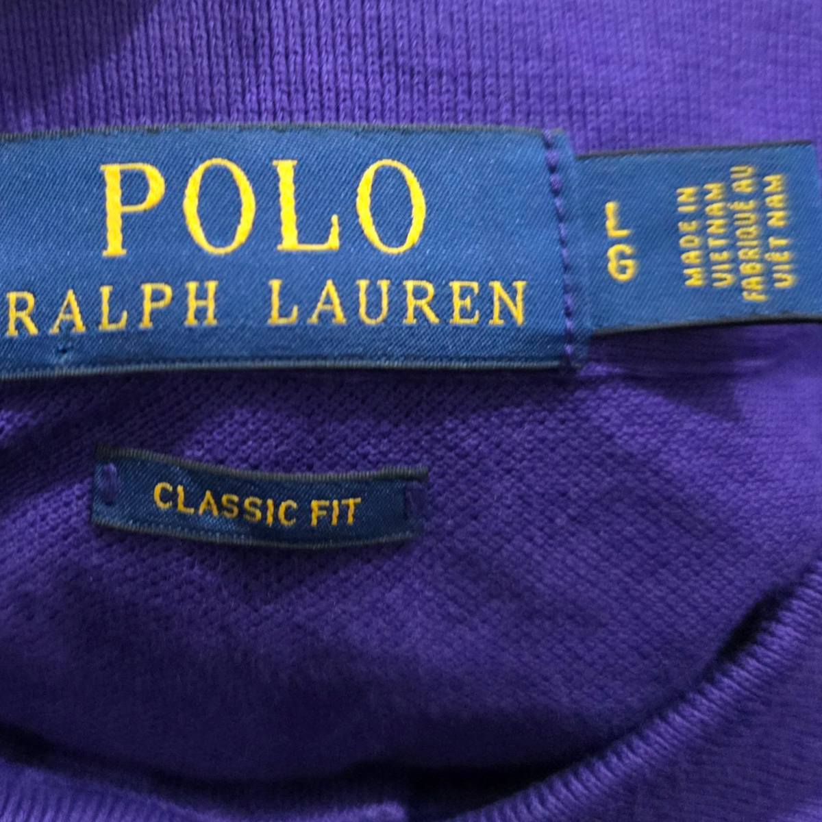 Playera Polo Ralph Lauren Grande L Morada Pony Verde