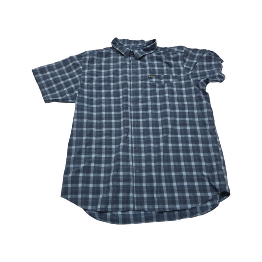 Camisa Columbia Xgrande Xl Cuadro Azul