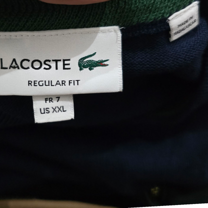 Sueter Lacoste Regular Fit Xxl Fr 7 Azul (Usado)