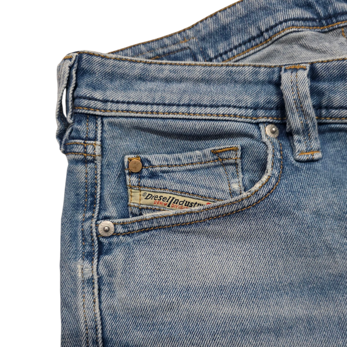 Pantalon Diesel 31 Azul Claro Recto