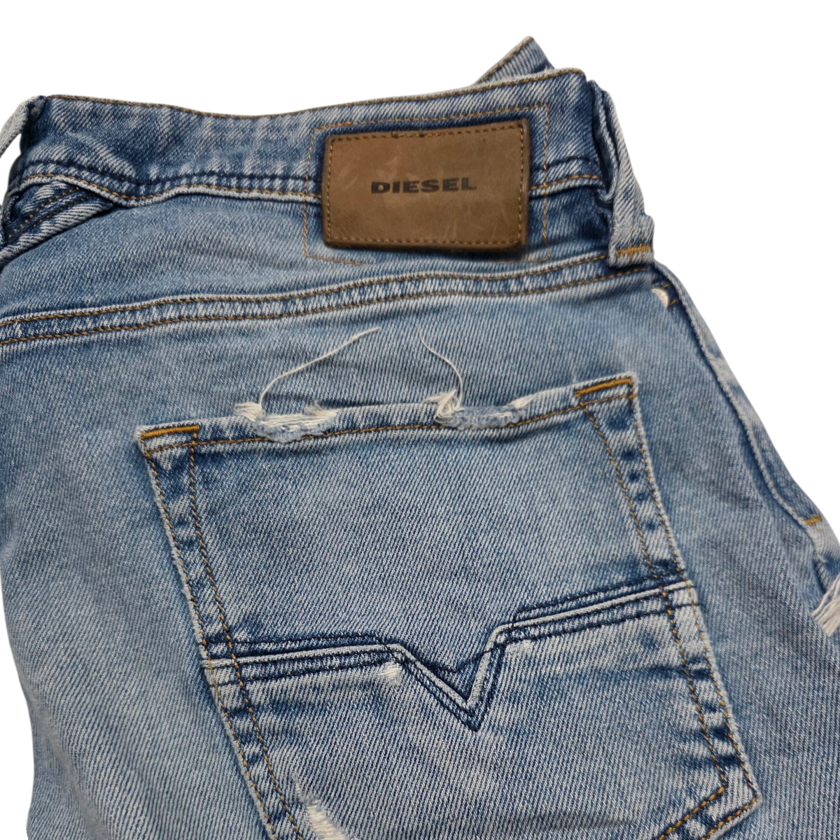 Pantalon Diesel 31 Azul Claro Recto
