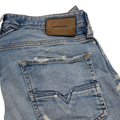 Pantalon Diesel 31 Azul Claro Recto