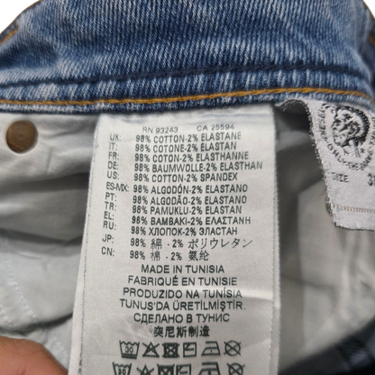 Pantalon Diesel 31 Azul Claro Recto